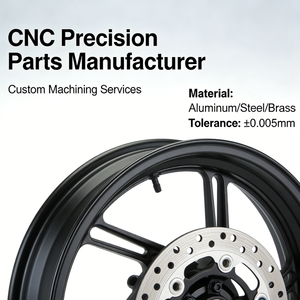 CNC Drone Accessory Machining Customization Durable Stainless Steel Wheel Rim Manufacturing Precision Machining Services - Product Image 4