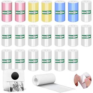 57 x25 מ "מ צבע מדבקת מדבקה תרמית עבור מדפסת ניידת ומצלמת תמונה מיידית - Product Image 4