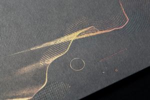 Embossed gold foil wine <b>labels</b>, premium coated paper self-adhesive, for branding wine bottles and <b>packaging</b> of premium alcoholic - Product Image 3