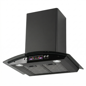 Campana Extractora Eléctrica de Pared en Forma de T, 60 cm, Negra, para Cocina, Chimenea Vertical, Electrodoméstico - Product Image 3
