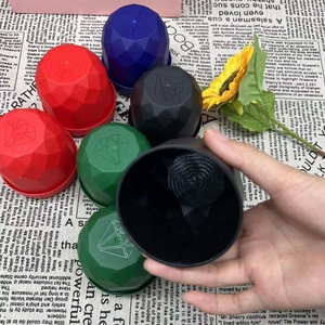 Custom Logo Plastic Square <b>Dice</b> <b>Set</b> with Base for Bar KTV <b>Dice</b> Shaker - Product Image 3