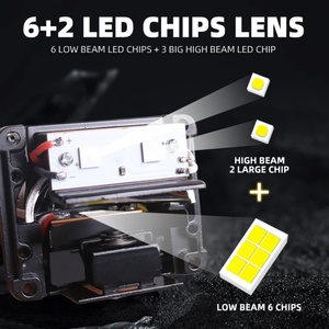 ไฟหน้าโปรเจคเตอร์ขนาดเล็ก 1.5 นิ้ว รุ่น M5-2 แบบ LED Matrix สำหรับรถยนต์ อัพเกรดไฟรถยนต์ - Product Image 3