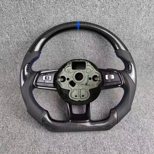 Volant sport en fibre de carbone personnalisé pour Volkswagen VW <span class=keywords><strong>Golf</strong></span> 5 MK6 MK7 MK8 Jetta Passat B8 Polo Tiguan GTI - Product Image 6