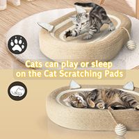 Salon de grattoir pour chat en sisal naturel Design simple Lit pour chat multi-taille pour dormir et jouer Carton emballé