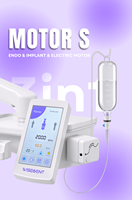 Wisedent Distributeur dentaire 3 en 1, Micromoteur électrique et Moteur endodontique avec pompe d'irrigation saline pour chirurgie buccale en clinique