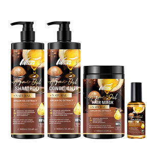 NARYプライベートラベル モロッコ産エッセンシャルオイル ヘアケアセット 育毛オイル 薄毛対策 ビオチン配合リペアシャンプー＆コンディショナーセット - Product Image 2