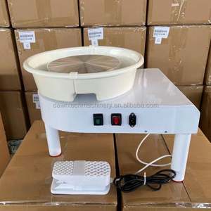 เครื่องปั้นดินเผาไฟฟ้าแบบตั้งโต๊ะ ขนาดเส้นผ่านศูนย์กลาง 250W/350W พร้อมแป้นเหยียบ - Product Image 4