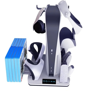 Support de refroidissement pour casque VR PSVR2-007, support de rangement et de présentation pour manettes <span class=keywords><strong>PS5</strong></span>, support de charge pour <span class=keywords><strong>PS5</strong></span> <span class=keywords><strong>PS</strong></span> <span class=keywords><strong>VR2</strong></span> - Product Image 3