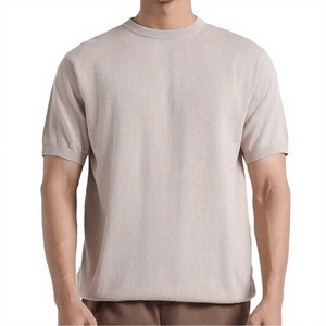 Camiseta de Hombre 100% Algodón Orgánico, Cuello Redondo, Corte Ajustado, Manga Corta, Formal, Impresión Personalizada, Tejido de Punto de 260g, Bordado, Color Sólido - Product Image 2