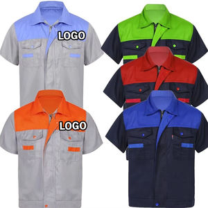 Uniforme da Lavoro Estiva a Maniche Lunghe Personalizzata con Logo per l'Industria del Lavaggio <span class=keywords><strong>Auto</strong></span>, Tuta di Sicurezza con Logo sul Davanti - Product Image 1