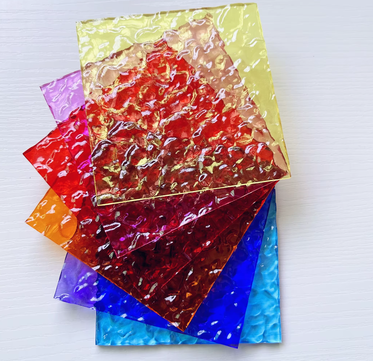 3mm Transparent Colored Water Ripple Acrylic Sheet Suitable for Signages Display Box Crafts Lighting Deco Creative Project · image 6