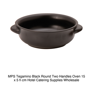 กระทะทรงกลมสีดำมีหูจับ 2 อัน 15 × 5 ซม. ใช้กับเตาอบได้ Mps - Product Image 2