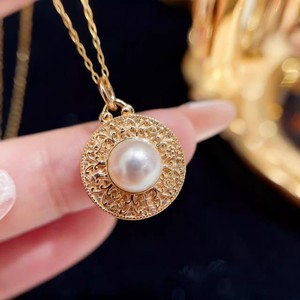 อุปกรณ์ทำเครื่องประดับมุก DIY 31430 ตัวเรือนเงินแท้ S925 สำหรับจี้มุกทรงกลมขนาด 7-8 มม. ตัวเรือนเปล่าสำหรับสร้อยคอทอง/เงิน จี้สำหรับผู้หญิง - Product Image 3