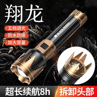 Lampe torche LED rechargeable Black Panda, haute luminosité, étanche pour l'extérieur, lampe de secours