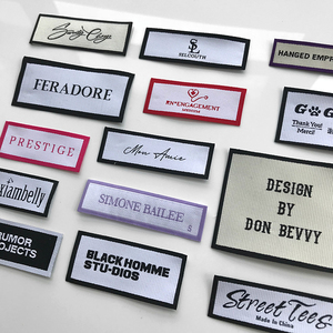 Étiquettes tissées avec nom de marque pour vêtements de bébé, personnalisation automatique, haute qualité, - Product Image 1
