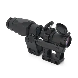 Caça Optical M5 Red Dot Sight com 3XMAG-1 Magnifier Mount Combo em 1,93 polegadas Optical