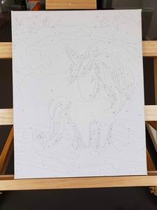 Kit de Pintura en Lienzo, Lienzo Predibujado para Pintar para Adultos, Kits para Fiestas, Pintura y Bebida, Suministros para Fiestas, Lienzo de 8x10 para Pintar - Product Image 4