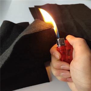 Feutre d'isolation thermique ignifuge intérieur de voiture noir Tissu non tissé Soluble dans l'eau Échantillons gris noir foncé - Product Image 2