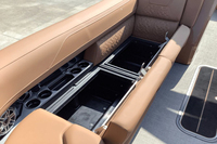 Bateau ponton en aluminium Kinocean de 22 pieds, yacht de sport de luxe avec moteur hors-bord et arche électrique pour les loisirs en famille et les croisières
