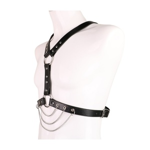 Kit de Bondage de Cuero para el Cuerpo, Entrenamiento de Esclavos, SM, Fetiche, Cinturón Ajustable, Cadena, Arnés, Esposas, Juego de Sujeción de Pecho y Cintura, Juguetes para Hombres - Product Image 5