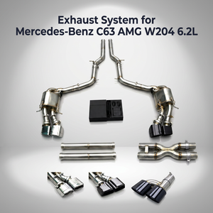 ท่อไอเสีย catback สำหรับ Mercedes-Benz C63 AMG 6.2L W204 2011-2015เสียงแบบแอกทีฟระบบไอเสียพร้อมการควบคุม - Product Image 1