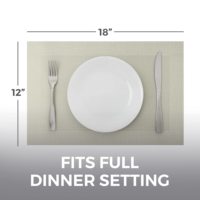 Ensemble de tapis de table en PVC antidérapant pour restaurant hôtel tapis de table en plastique tissé tapis de table assiette à dîner tapis de plat