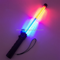 Silbato magnético de alta resistencia, luz led roja y azul, señal de tráfico, bastón estroboscópico de seguridad de emergencia, autodefensa