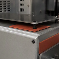 Foglio di Gomma Siliconica Rossa Jacey, a Celle Chiuse, Tagliato a Misura, Resistente alle Alte Temperature, 3mm 5mm per Isolamento Termico e Ammortizzazione