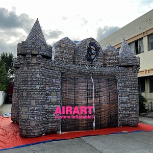 Yantai meilleur fabricant et taille personnalisée, maison de tente de château en pierre gonflable pour la vente publicitaire - Product Image 1