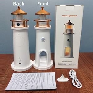 High-End Creative ABS <strong>Moonlight</strong> Lighthouse Projector Lamp Battery-Powered Night Light for Bedroom Bedside &amp; Desktop for <strong>Sleep</strong> - Product Image 6