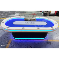 Table de poker LED de haute qualité YH 102 pouces pour 10 joueurs, table de poker professionnelle, casino, Texas Hold'Em