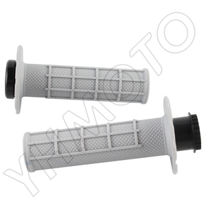 YHMOTO 22mm <b>Locking</b> Handle Grip Rubber Half Waffle for Honda CRF KTM SXF - Product Image 2