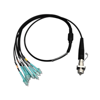 Câble de fibre optique blindé extérieur IP68 étanche ODC MPO femelle vers LC/UPC 8 fibres OM3 pour station de base 5G FTTA