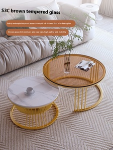 Tavolino da Caffè Rustico Decorativo per Soggiorno Moderno, Arredamento per la Casa - Product Image 4