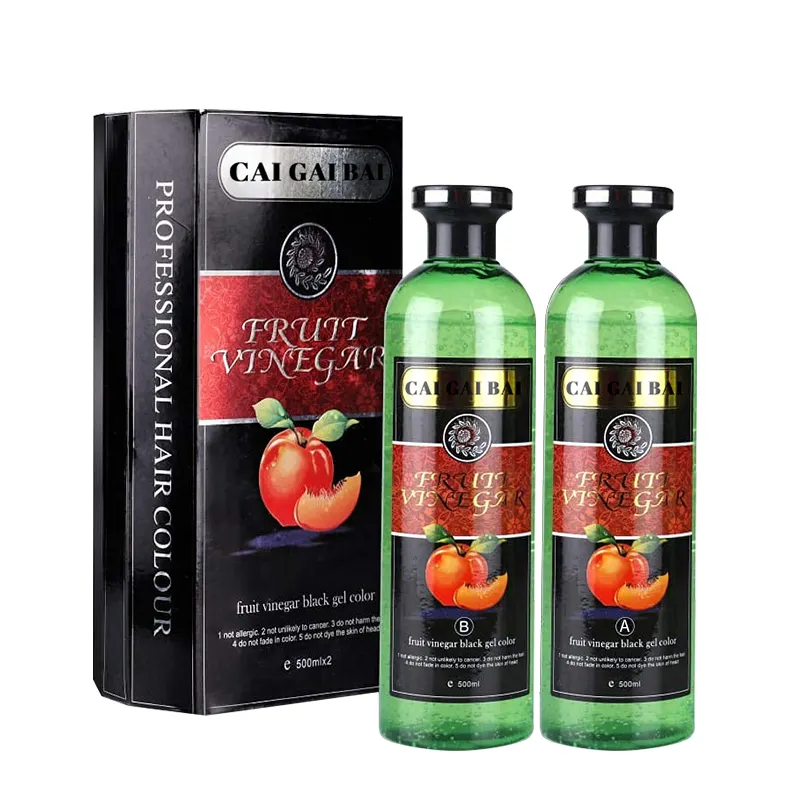 Nouvel arrivage de coloration des cheveux en vrac rouge violet facile à utiliser maison vinaigre de fruits bio noir gel de coloration crème pour cheveux shampooing gel