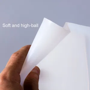 Yüksek sıcaklığa dayanıklı kaymaz silikon kauçuk düz ped şok emici gıda sınıfı yumuşak beyaz şeffaf tıbbi silikon - Product Image 1