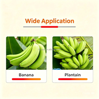 Automatische elektrische machine voor het verwijderen van de schil van groene plantains, plantainschiller en -snijmachine voor bananenverwerking