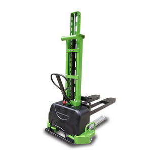 Nieuwe Zelfladende 500Kg Semi-Hydraulische Lift Elektrische Pallet Stapelaar Handmatige Heftruck Met Batterijvermogen 1 Jaar Garantie - Product Image 5