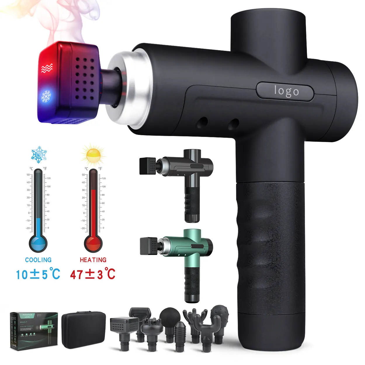 2021 The Massage Tool That Will Make Recovery Easier Muscle Handheld Heating Gun Massager Heated And Cold Massage Gun
