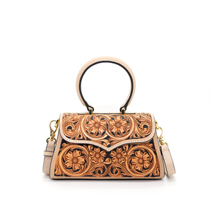 广州蜗牛真皮手工时尚奢华包设计师名牌女士手袋女式工作手提袋 - Product Image 5