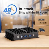 Industrial Mini PC Intel Core I3-5005U I5-4200U I7-5500U Fanless Embedded Computer Dual LAN DDR3L MSATA SSD for Automation