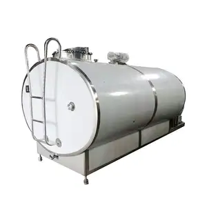 500 1000 2000 3000 5000 6000 8000 10000 liter Stainless steel horizontal Cooling aseptic tank for milk