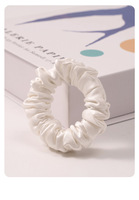 Élastique à cheveux en soie de mûrier 30 Momme, doux, haute élasticité, minimaliste, pour queue de cheval
