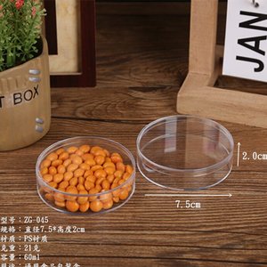 Contenedores de acrílico para dulces de Pascua con tapa, cajas de plástico transparentes pequeñas y redondas para dulces, 2.9x 2.9x 0.78 pulgadas - Product Image 4