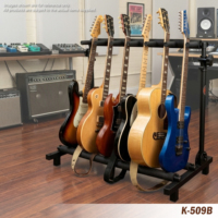 Support de guitare portable multi-positions en métal léger réglable en hauteur K-509B