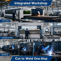 Support de module de batterie personnalisé en tôle, fabrication OEM par découpe laser, pliage et soudage