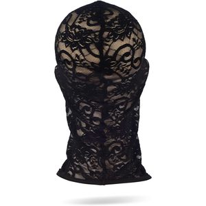 FOXA Cagoule intégrale en dentelle et maille Spandex, unisexe adulte, pour fête costumée - Product Image 3
