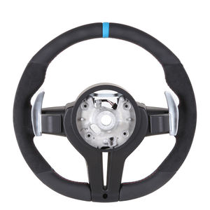 Volante de Fibra de Carbono Real con Acabado en Alcántara para <span class=keywords><strong>BMW</strong></span> E46 M3, Modelo <span class=keywords><strong>2021</strong></span>, de Antiguo a Nuevo - Product Image 2