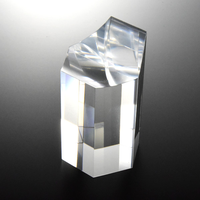 Bloc De verre en plexiglas transparent De 8 pouces, colonne irrégulière, bloc acrylique, objets bidimensionnels ou tridimensionnels, bloc Laser acrylique