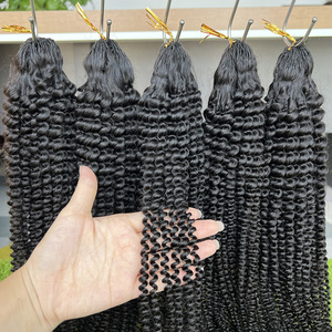 ไหมถักโครเชต์แบบหยิกฟู ยี่ห้อ Yanky Twist ทำจากผมแท้ 100% แบบ Pre-Looped สำหรับถักเปียแบบไร้ปม - Product Image 3